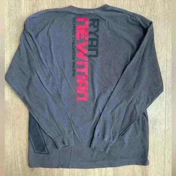 Fanatics Ryan Newman Richard Childress Racing #31 Long Sleeve Shirt Gray Red XL - Picture 2 of 9